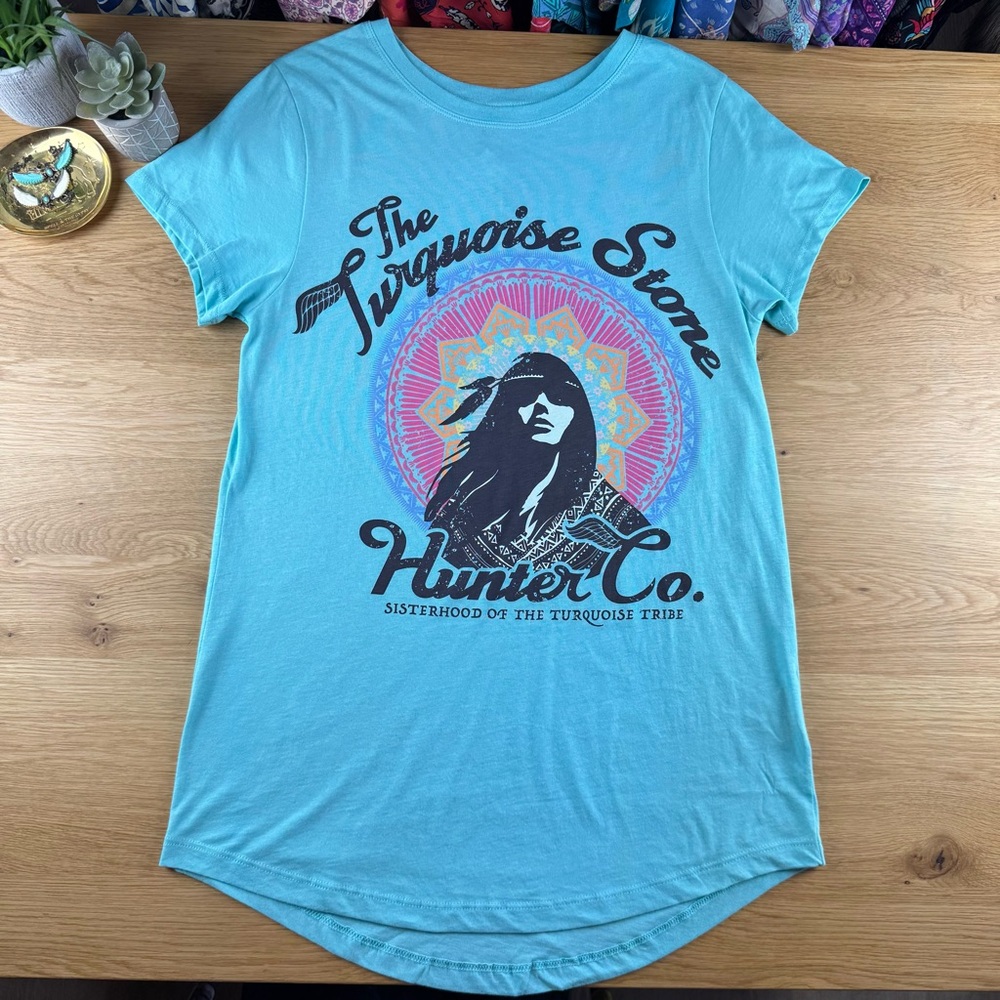 Spell The Turquoise Stone Hunter Graphic Tee S NWT - Picture 3 of 11